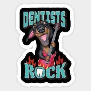 Dentists Rock Sticker